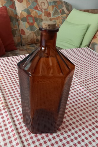 Alte apothekerflasche braun - alte,