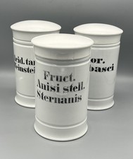 3x Apotheker Gefäße-Porzelan