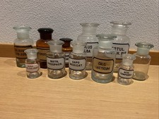 Antike Apotheke Flasche, 11er