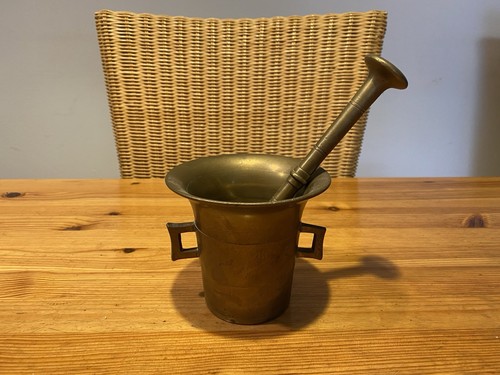 Mörser unikat antik messing - mörser,