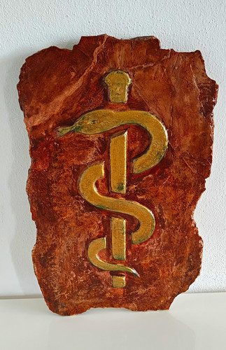 Arztsymbol dekorative platte - dekorative,