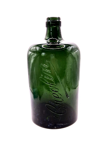 Antike creolin glasflasche - antike,