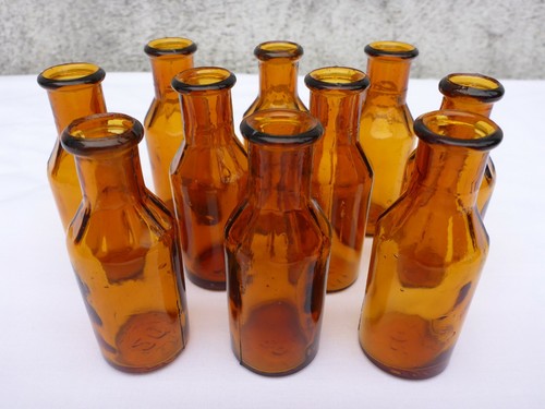 Alte braune medizin glas - 5,