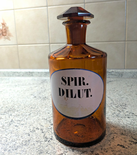 Antike apothekerflasche - antike,