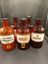 5 x alte Apothekerflaschen