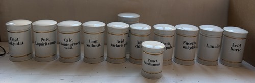 Porzellan apothekergefäß - porzellan, m