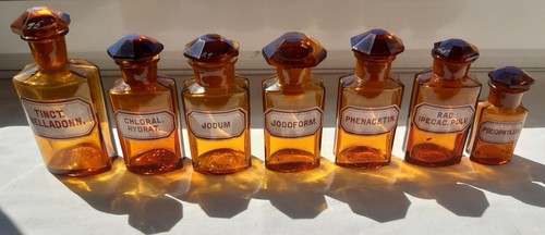 Antike apothekerflasche - antike,